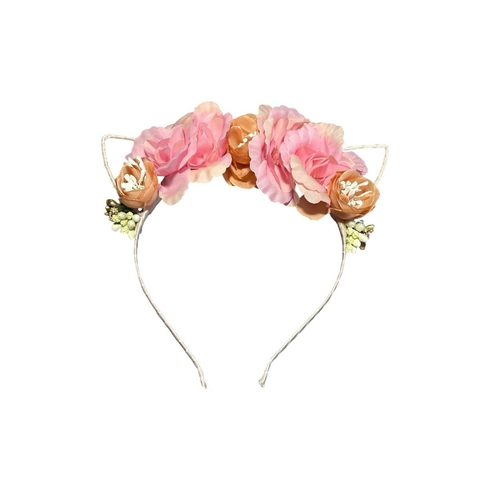 NEW girls headband accessories 1 piece cat ears floral flowers